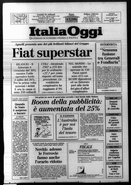 Italia oggi : quotidiano di economia finanza e politica